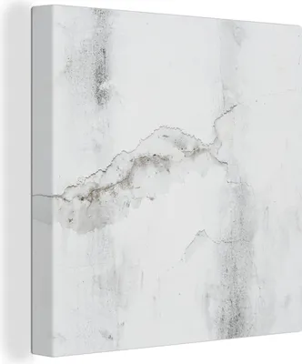 Produktbild von MuchoWow® - Leinwandbilder - Beton - Grau - Weiß, Wandbild, Wanddeko Bilder Wohnzimmer, 20x20 cm