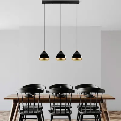 Produktbild von Opviq, Yildo - M-6879, Kronleuchter, Schwarz, METALLKÖRPER, 67 x 17 x 25 - 111 cm