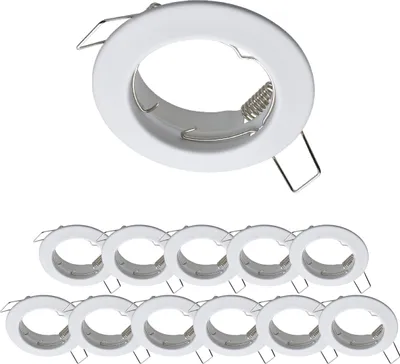 Produktbild von 12er Set Oktaplex Einbauspots 60mm Lochmaß Deckenstrahler Weiß