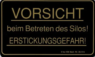 Produktbild von Warnschild - VORSICHT ERSTICKUNGSGEFAHR - Gr. 25 x 15 cm - 308464