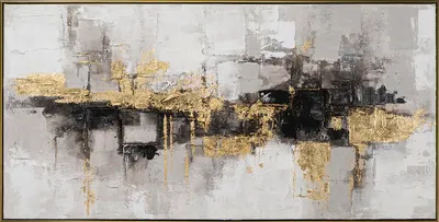 Produktbild von ArtUniverse Leinwandbild Goldstaub 72,5 x 142,5 cm