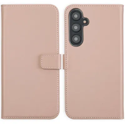 Immagine prodotto di Custodia a libro in vera pelle Selencia Samsung Galaxy S24 FE - Rosa antico