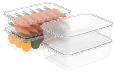 Immagine prodotto di Contenitori per alimenti da 4 pezzi, 3,5 L, senza BPA, adatti al microonde e al congelatore