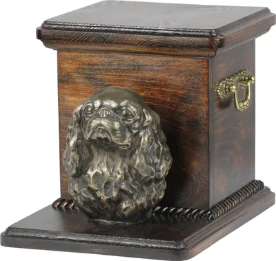Image de Cavalier King Charles Spaniel I - Urne funéraire pour chien avec statuette, urne élégante pour chien, urne exceptionnelle avec buste de chien de la marque Art-Dog.