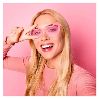 Produktbild von Herz Sonnenbrille, 10 Stück Herzform Partybrille, Vintage JGA Brillen, Hippie Herzbrille für Party, Hochzeit und Karneval