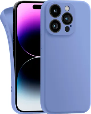 Produktbild von Hülle für Apple iPhone 14 Pro - Handyhülle mit Kameraschutz Cover aus Silikon in Blau