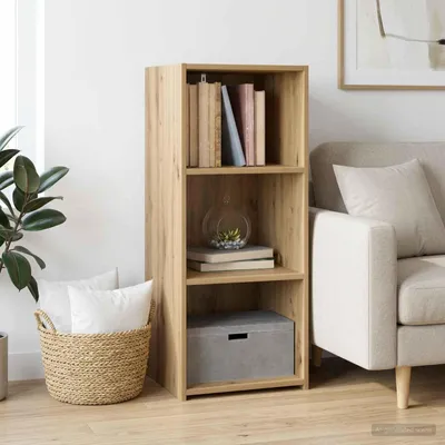 Image de vidaXL Meuble de rangement latéral, chêne artisanal, 40 x 41 x 93 cm, matériau de bois