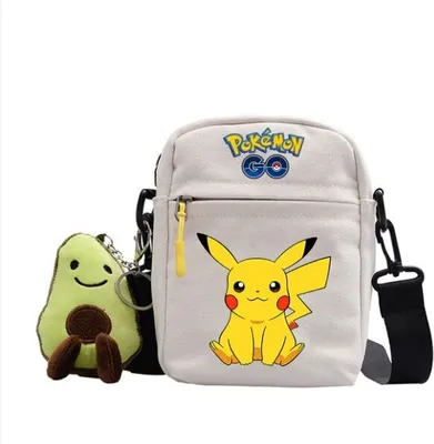 Produktbild von Pokémon Pikachu Tasche mit Anhänger - 18x14x5 cm - Ideal für unterwegs, & stylish