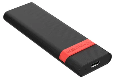 Produktbild von Verbatim 32261, SSD-Gehäuse, M.2, PCI Express, 10 Gbit/s, USB Anschluss, Schwarz, Rot