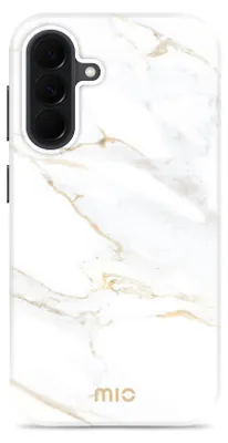 Image de Coque MIO pour Samsung Galaxy A37, coque MagSafe rigide - White Marble