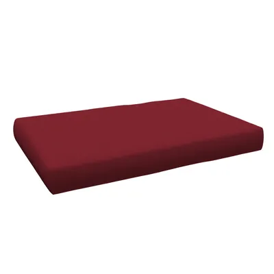Image de POKAR Coussin pour palette Coussins de palette avec housse amovible Canapé de palette, Taille:Coussin d'assise 120 x 80, Couleur:Rouge foncé