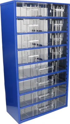 Zdjęcie produktu dla KOTARBAU® Skrzynka warsztatowa z szufladami 306x551x155 Skrzynka do sortowania 8M4G Magazyn drobnych czesci metalowy