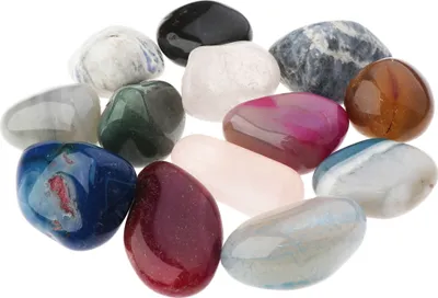 Produktbild von NKlaus 300g Trommelsteine Multi Mix 30 - 35 mm Heilsteine Edelsteine Schmuckstein Deko 14703