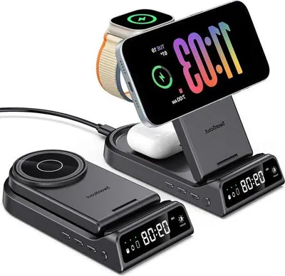 Obrázek produktu pro Bezdrátová nabíječka 4 v 1 Mag-Safe pro iPhone a Apple Watch