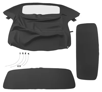 Zdjęcie produktu dla Wysuwany dach kabriolet do BMW Z3 E36 - miękki dach - pasuje do modeli roadster z lat 1996-2002 - wykonany z PVC - kolor: czarny