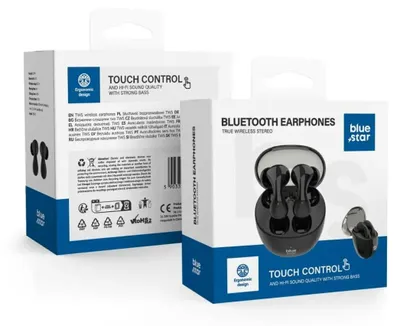 Produktbild von Blue Star drahtloser Stereo-Kopfhörer TWS BK99 schwarz