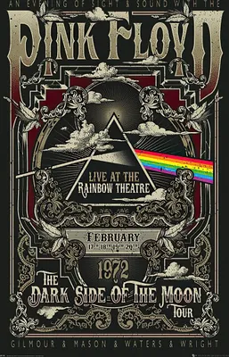 Obrázek produktu pro Plakát Pink Floyd Rainbow Theatre 61x91,5cm