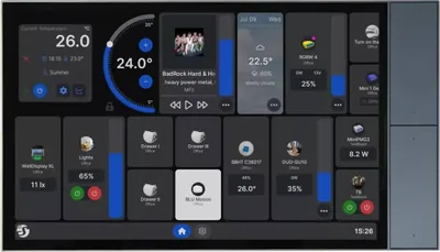 Obrázek produktu pro Shelly Wall Display XL, Černá, Světle šedá, 1,8 GHz, 2 GB, 32 GB, Sklo, Kov, Polykarbonát (PC), -20 - 40 °C