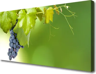 Produktbild von Tulup Leinwand-Bilder 100x50 Wandbild Canvas Kunstdruck Weintrauben Küche
