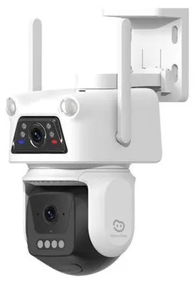 Immagine prodotto di Telecamera di sorveglianza esterna BEANS VIEW D320 Dual 2K, doppia lente da 3MP, Wi-Fi, rotazione a 360°, visione notturna