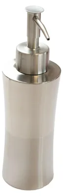 Produktbild von Bagnoxx Seifenspender Edelstahl 450ml Grau Silber 18,8cm hoch, 5,5cm Durchmesser Pumpspender, nachfüllbar