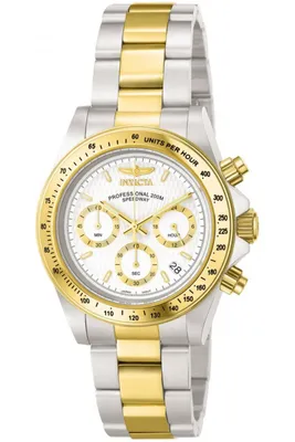 Obrázek produktu pro Invicta Speedway 9212 Pánské Hodinky - Quartz Hnutí - Nerezová Ocel s Bílým Ciferníkem - 39 mm