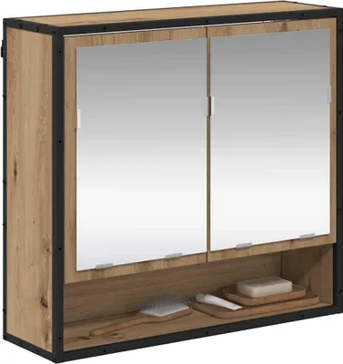 Obrázek produktu pro vidaXL Nástěnný věšák s policí Nástěnný dub Artisan 65 x 20 x 60 cm
