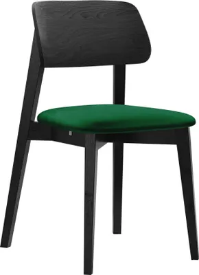 Produktbild von MIRJAN24 Stuhl KT63, Esszimmerstuhl aus Buchenholz, 47x49x80 cm, 1-Stück (Farbe: Magic Velvet 2225, Holzfarbe: Schwarz)