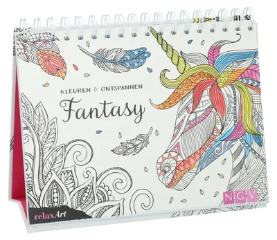 Produktbild von Fantasy-Malbuch zum Entspannen – Malbuch