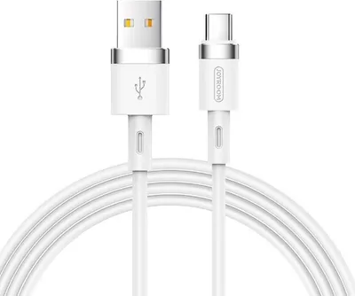 Obrázok produktu pre Joyroom tekutý silikónový dátový kábel USB na USB Type-C 2,4 A 1,2 m biely