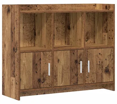 Image de Buffet en bois vieilli, dimensions : 98,5 x 33 x 80 cm
