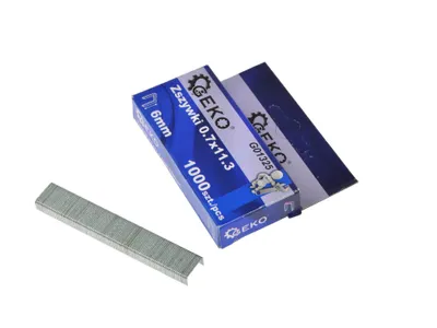 Image de Agrafes GEKO 0,7 x 11,3 x 6 mm, 1 000 pièces G01325
