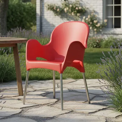 Produktbild von Vashti - Outdoor Stuhl, Rot, Italy