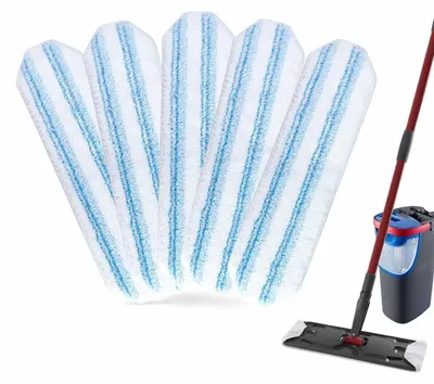 Mikrofaser-Wischpads, 5 Stk., waschbar, für Vileda H2prO