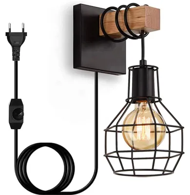 Wandlampe Vintage dimmbar E27 Retro Industrie 29 cm