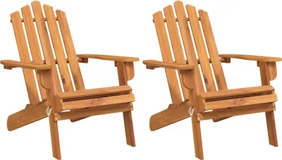 Produktbild von vidaXL Adirondack-Gartenstühle 2 Stk. Massivholz Akazie