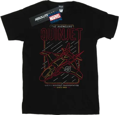 Produktbild von Marvel - "The Avengers Quinjet" T-Shirt für Herren BI38635 (3XL) (Schwarz)