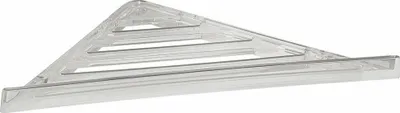Obrázok produktu pre Eckregal, 230x30x230 mm, ABS/priehľadný