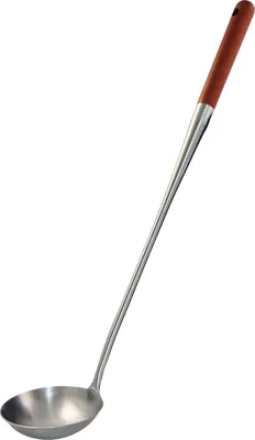 Image de 50 cm Cuillère à soupe en acier inoxydable Cuillère à sauce Kazan Kazan Wok