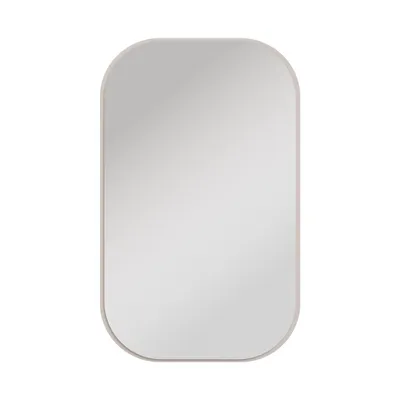 Produktbild von Spiegel OVARO II 110 × 68 cm – Rechteckiger Wandspiegel für Wohnzimmer, Flur, Schlafzimmer und Badezimmer – Beige