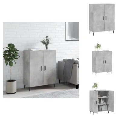 Obrázek produktu pro vidaXL Příborník betonový šedý 69,5x34x90 cm materiál na bázi dřeva - Příborníky