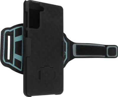 Produktbild von Sport-Armband mit Multifunktionshülle für Samsung Galaxy S21 - Schwarz