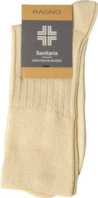 Immagine prodotto di Calza uomo RAGNO corta sanitaria senza elastico non stringe traspirante anallergico fibra naturale filo scozia articolo 09088C, 42-44  Piede 42/44, Cotone 100%