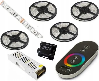 Produktbild von Omako LED-Streifen RGB 5050 23m mit Touch-RF-Fernbedienung