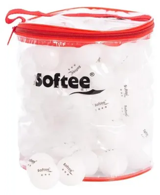 Image de Balles de ping-pong Softee, blanches, taille unique