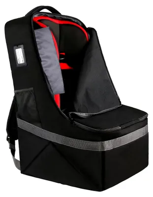 Produktbild von Reisetasche für Autositz, Transporttasche für Kindersitz im Flugzeug, Rucksack mit Schulter- und Hüftgurt, wasserdichte Autositz-Hülle für den Flughafen, 45x45x71cm, Schwarz
