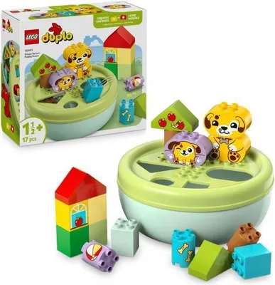 Produktbild von LEGO DUPLO Mein Erstes 10441 Formensortierer Welpenhütte, Lernspielzeug ab 18 Monate, 17 Teile, Bauset