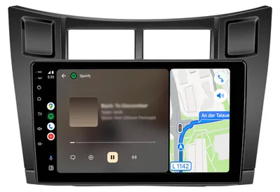 Obrázek produktu pro Autorádio pro Toyota Yaris P9 2005–2012, CarPlay, Android Auto, multimediální autorádio, Android, GPS navigace, Wi-Fi, Bluetooth, DAB+RDS, SWC, 9 palců, 2+64 GB