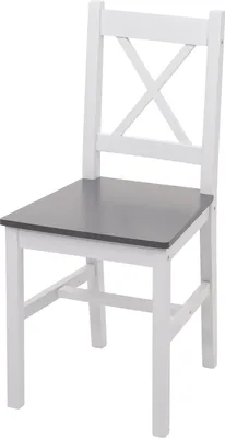Immagine prodotto di Set da pranzo HWC-F77, set da pranzo, casa di campagna in legno massiccio 110cm ~ bianco-grigio