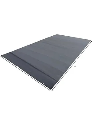 Obrázek produktu pro Bezpečnostní plachta na bazén, odolné PVC, vysoká teplotní odolnost, 4x7m, šedá barva